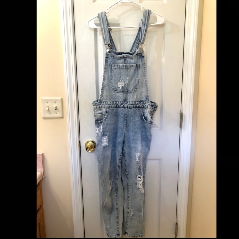 Forever 21 denim overalls